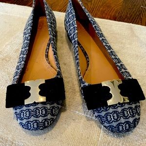 Tory Burch Gemini Link Flat Chain Blue